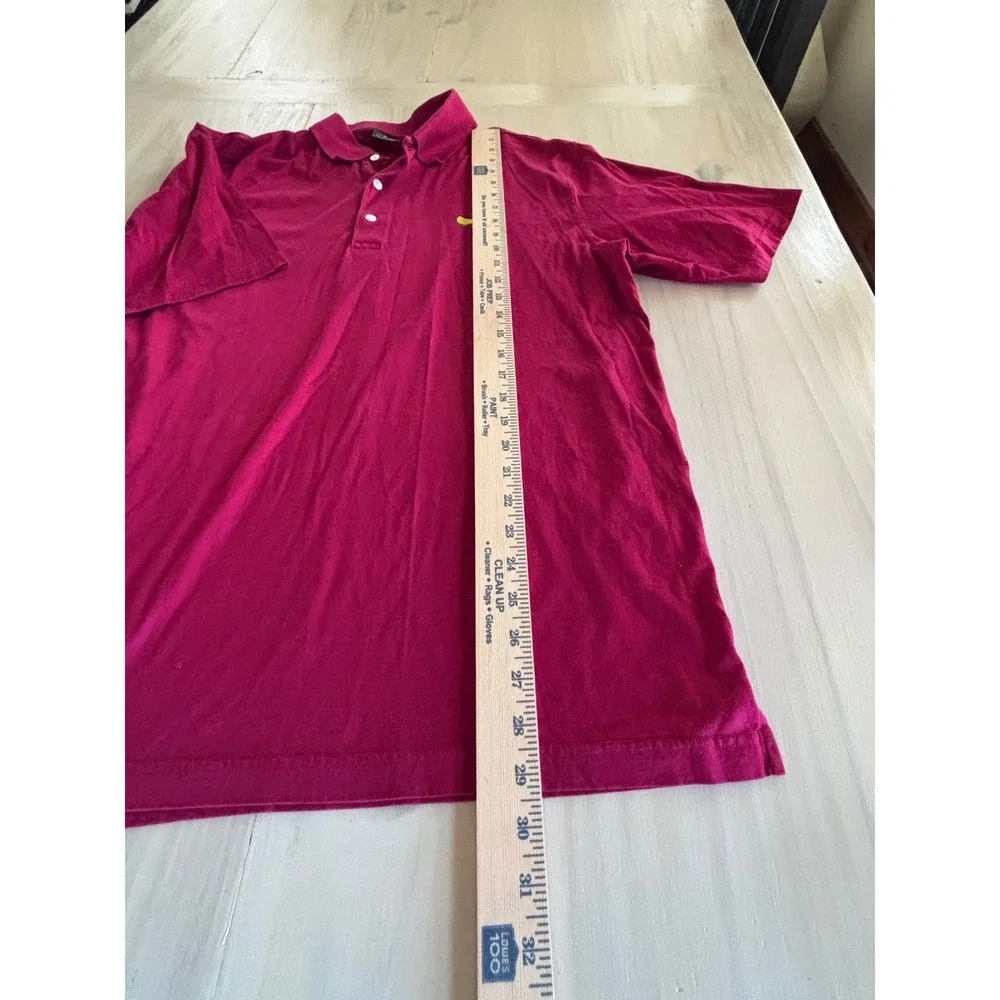 Amen Corner Masters Golf Polo Shirt Mens Large Red Pima Cotton Short Sleeve - Picture 7 of 12